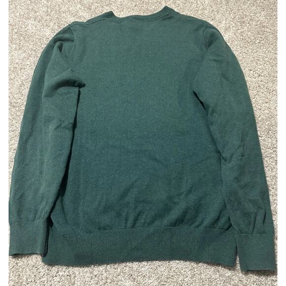 LL Bean Men's L Wicked Soft Cotton Cashmere Sweater Crewneck Green - Picture 5 of 5